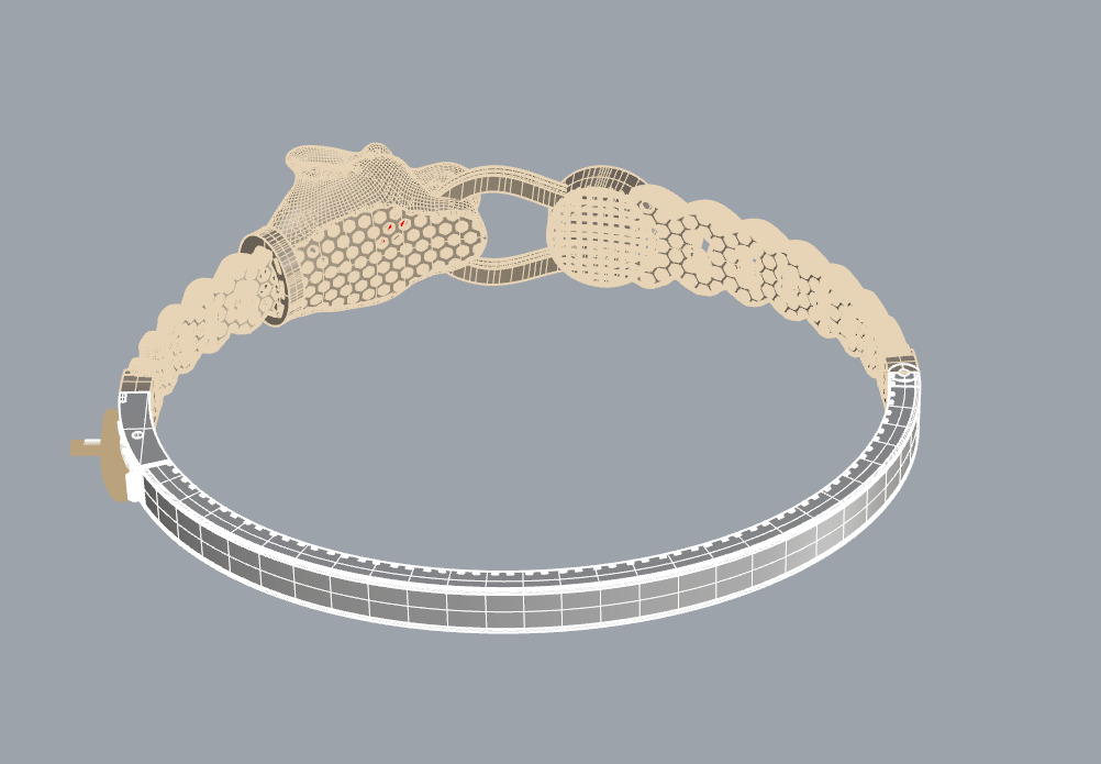 3D awesome zbrush gurmetli tiger handcuff model 3D print model_2