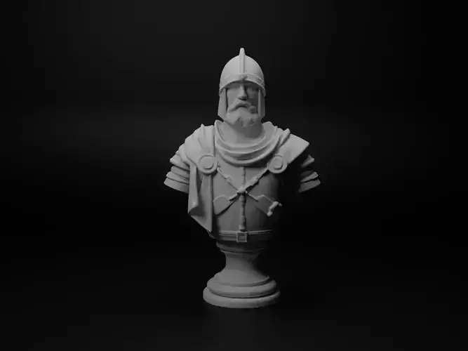 Medieval Knight Bust Chess