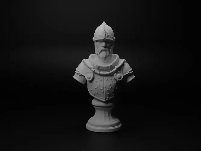 Medieval Knight Bust Chess
