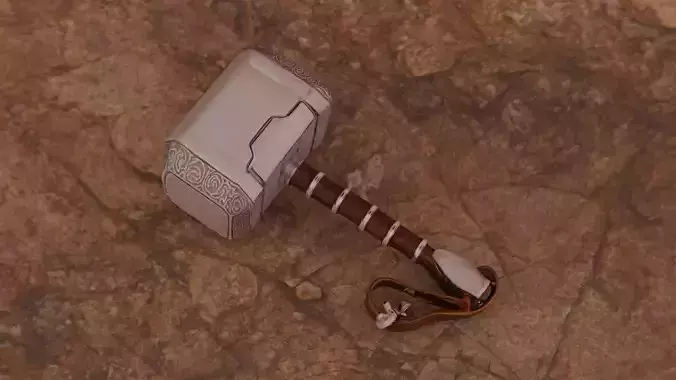 Thor Mjolnir Hammer  high quality  3D Printable Model