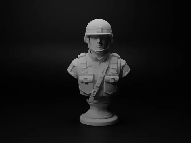 Modern Special Forces Soldier Bust Chess