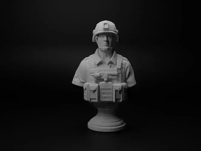 Modern Special Forces Soldier Bust Chess