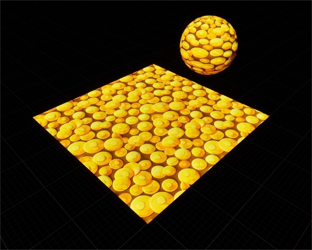 Game Ready PBR Stylized Coin Materials Pack Texture_11