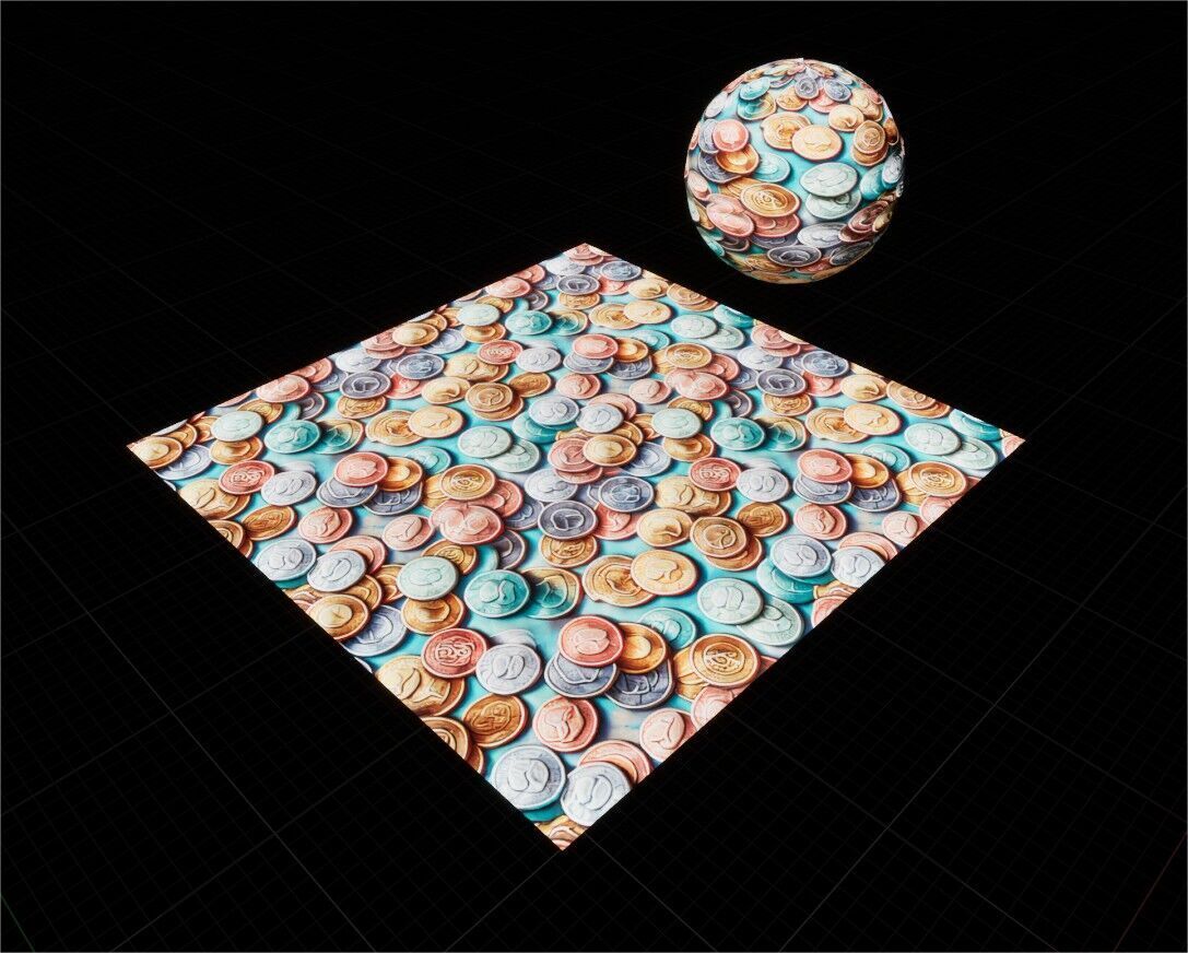 Game Ready PBR Stylized Coin Materials Pack Texture_7