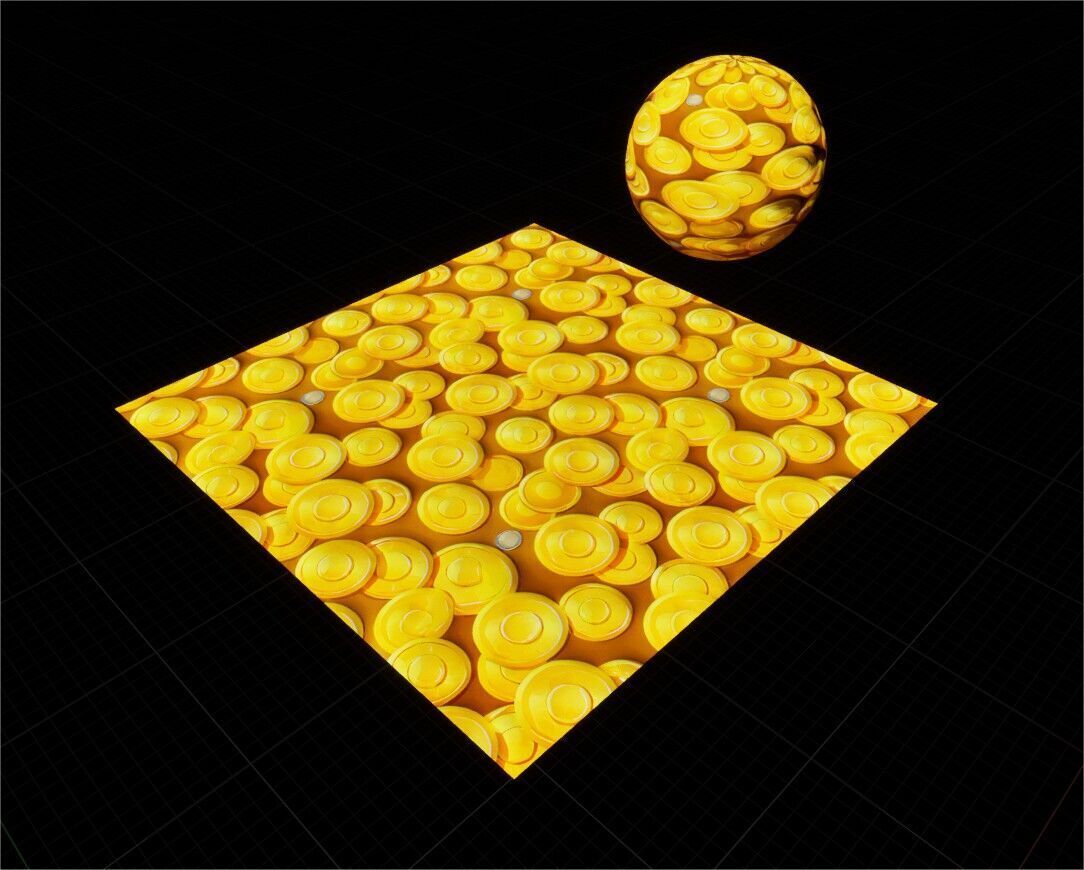 Game Ready PBR Stylized Coin Materials Pack Texture_10