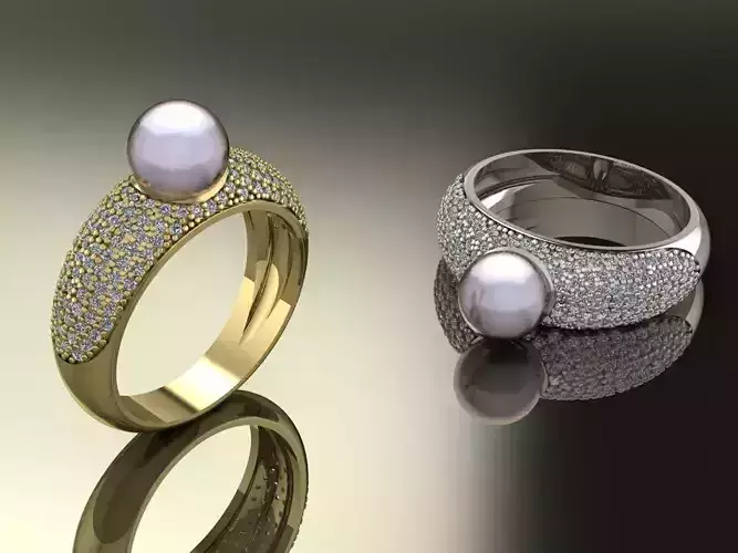 Pearl Ring Gold