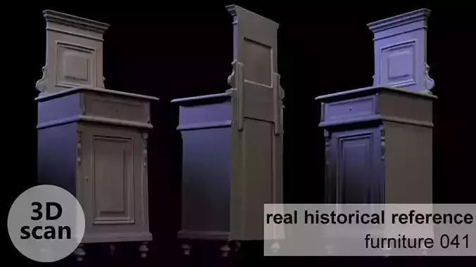 Furniture 041 wooden cabinet