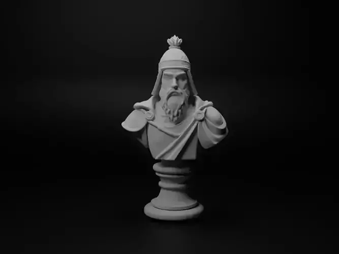 Mongol Cavalryman Bust Chess