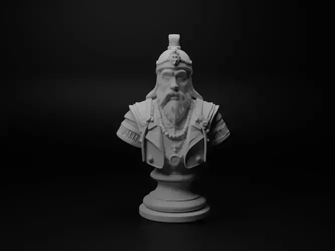 Mongol Cavalryman Bust Chess