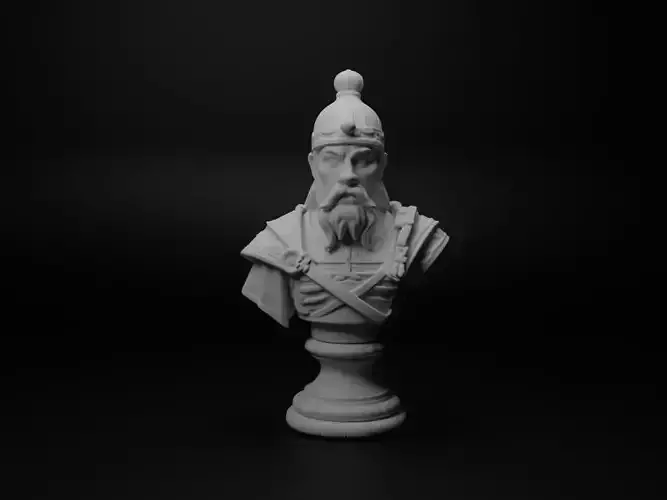 Mongol Cavalryman Bust Chess