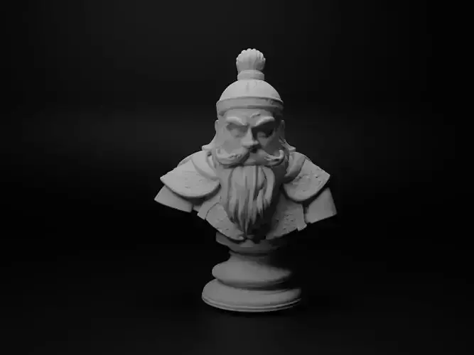 Mongol Shaman Warrior Bust Chess