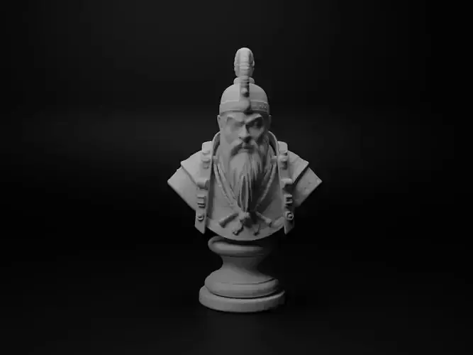 Mongol Shaman Warrior Bust Chess