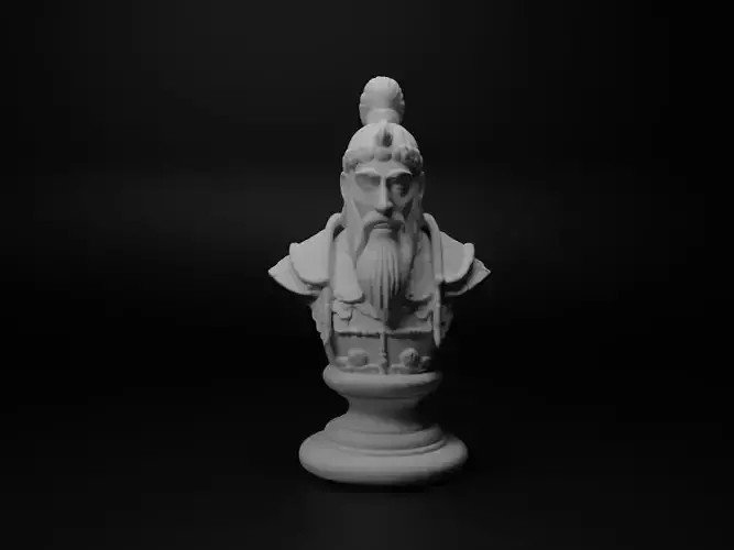 Mongol Shaman Warrior Bust Chess