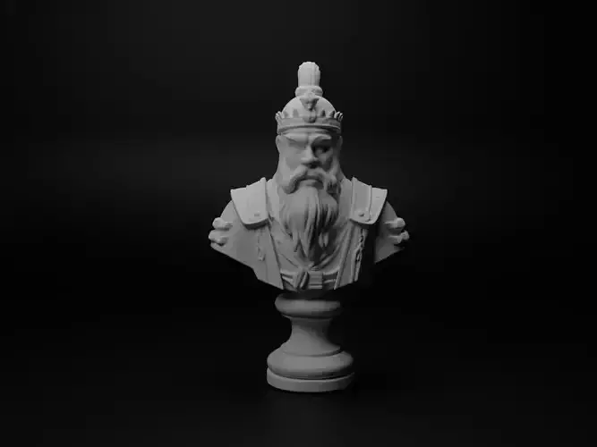Mongol Shaman Warrior Bust Chess