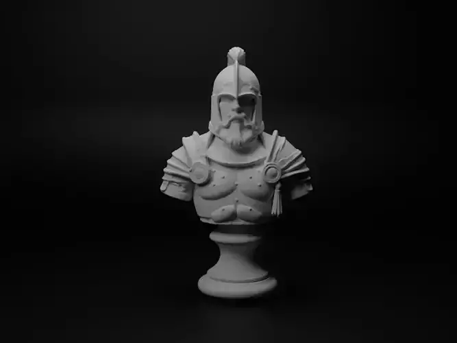 Norman Knight Bust Chess 3D print model
