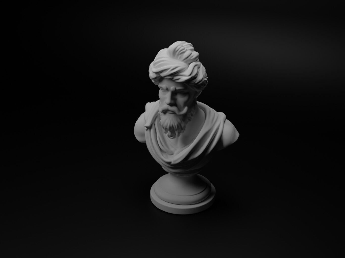 Persian Immortal Bust Chess 3D print model_1