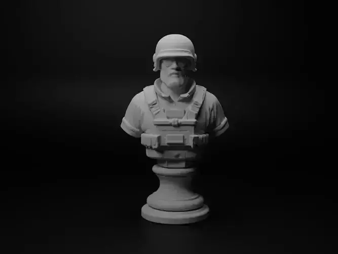 Recon Soldier Bust Chess