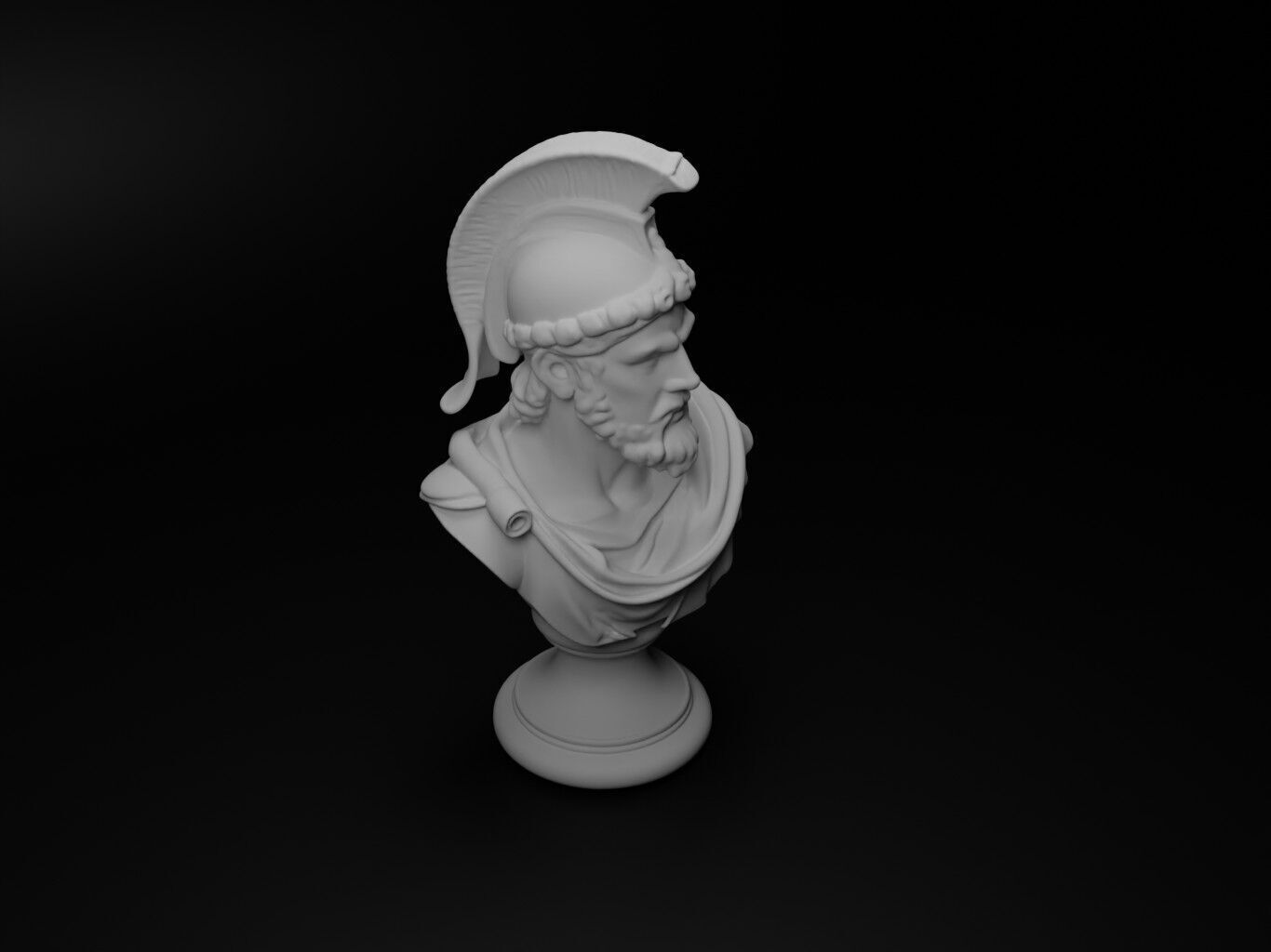 Roman Legionary Bust Chess 3D print model_2