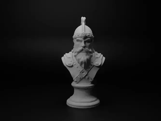Scandinavian Axe Warrior Bust Chess