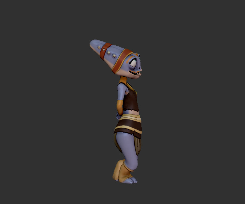 Aleena pose 3 3D print model_1