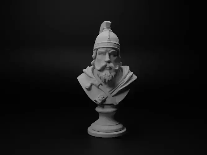 Slavic Warrior Bust Chess