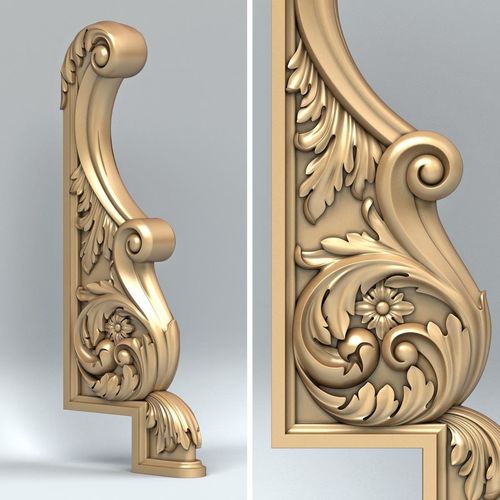 Newel post 006 3D model