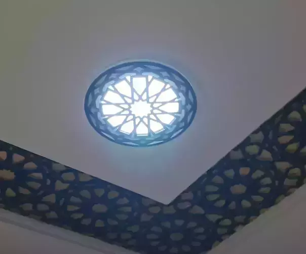 3D Printed Moroccan Zellige Light Cover  Ceiling Lamp Decoration