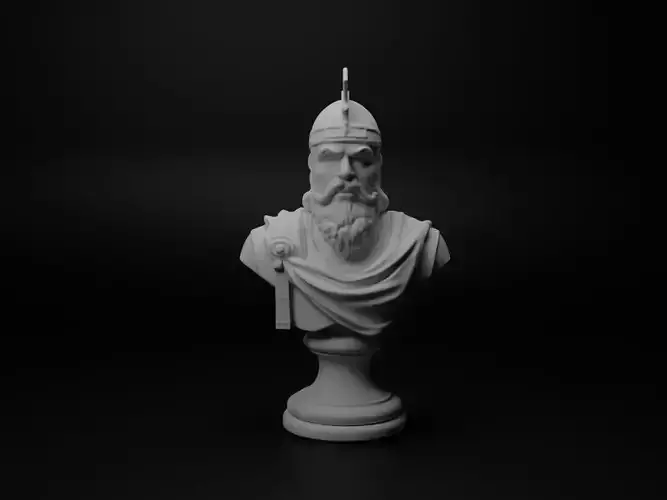 Swedish Warrior Bust Chess