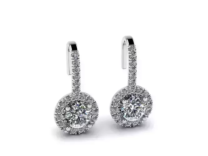 Diamond Jewelry Earring 5mm STONE 006 Free 3D print model