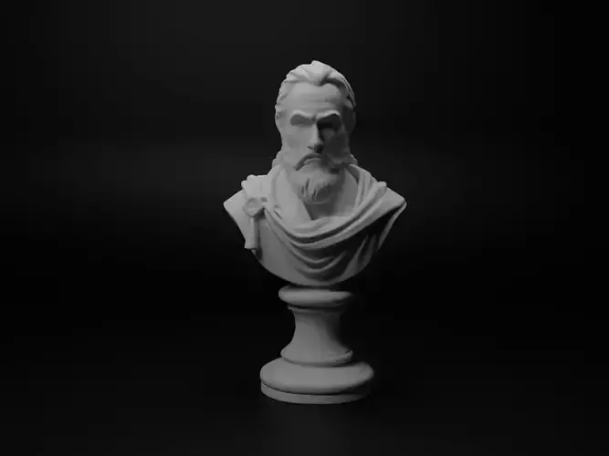 Sword Master Bust Chess