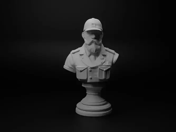 Tank Commander Bust Chess