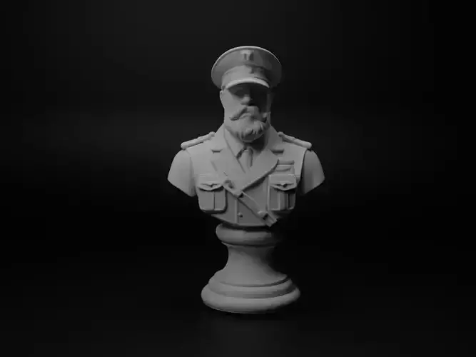 Tank Commander Bust Chess