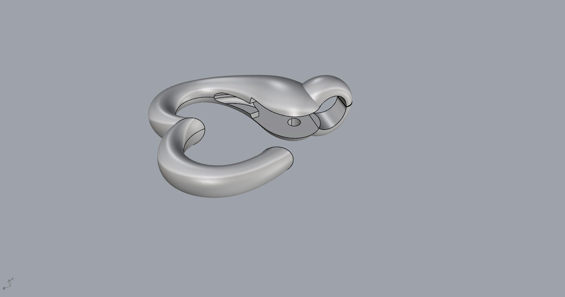 Heart Clasp for Chain 3D print model_14