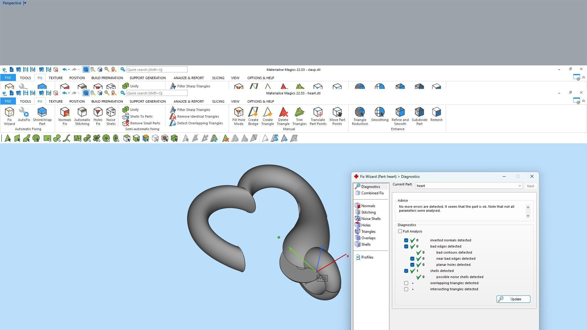 Heart Clasp for Chain 3D print model_19