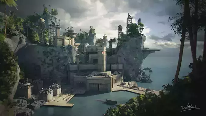 Isla Roca Military Base