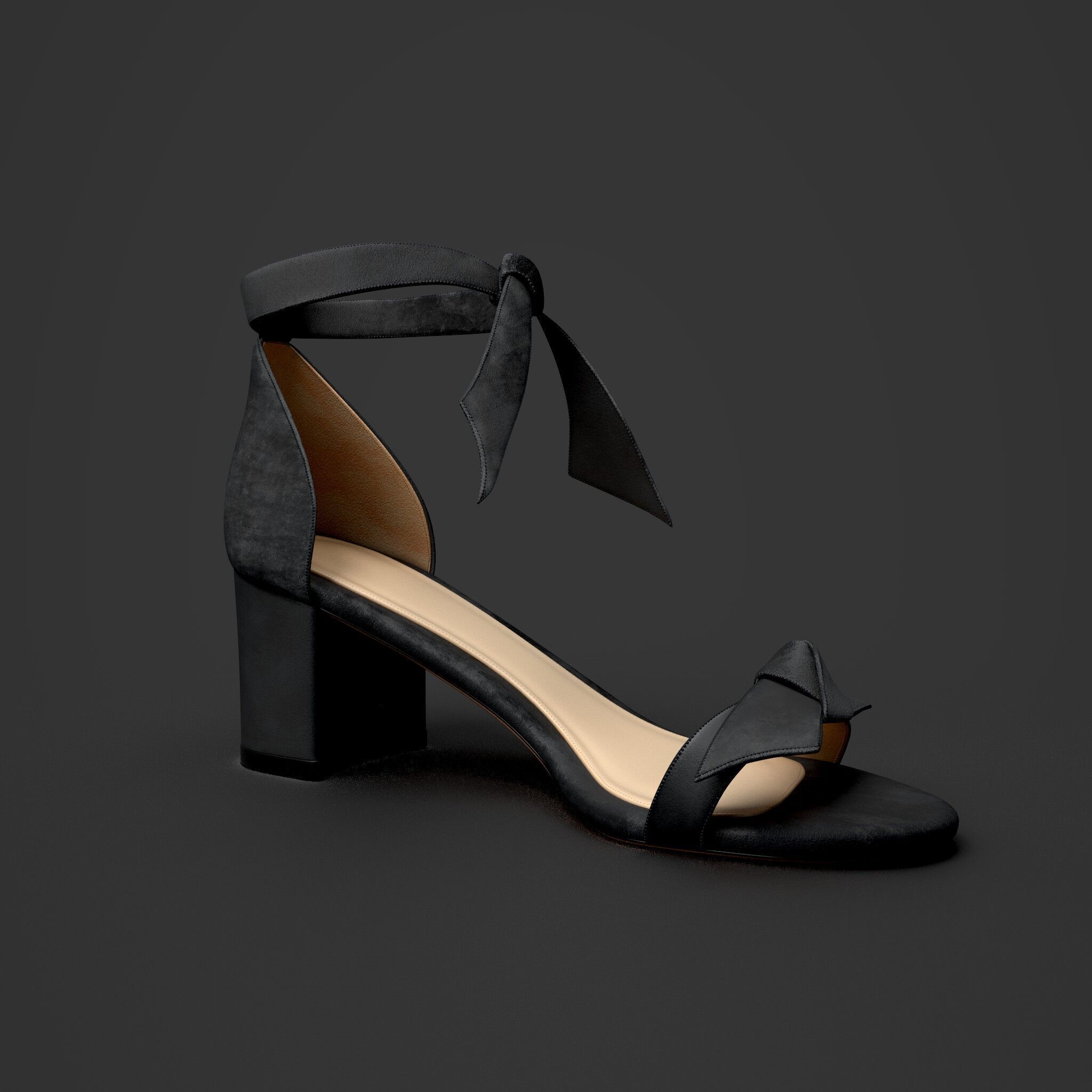 low heels Low-poly 3D model_9