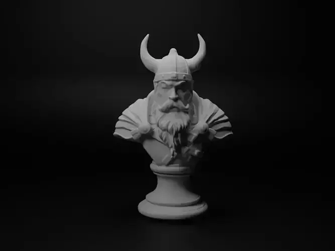 Viking Warrior Bust Chess