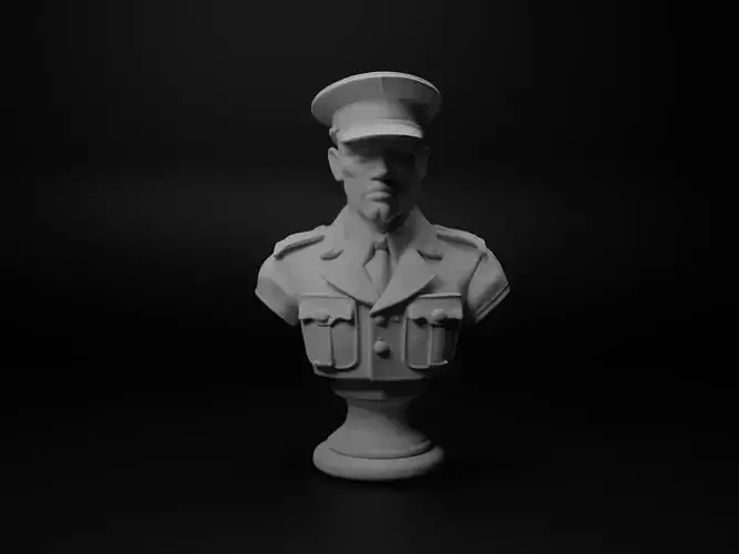 WW1 British Soldier Bust Chess