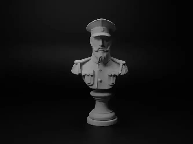 WW1 Ottoman Soldier Bust Chess