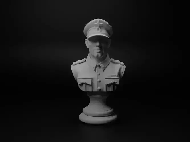 WW2 Soviet Soldier Bust Chess