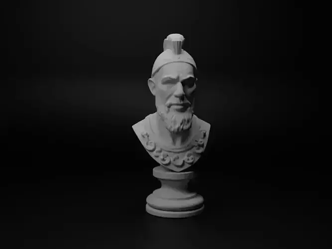 Zulu Warrior Bust Chess