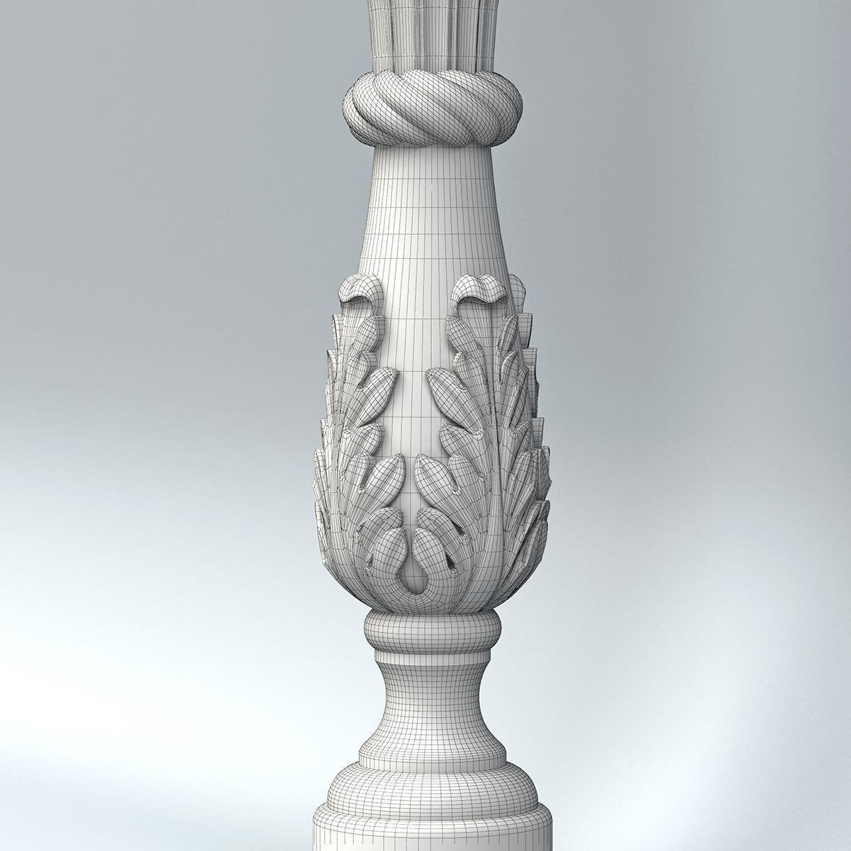 Baluster 009 3D model_6