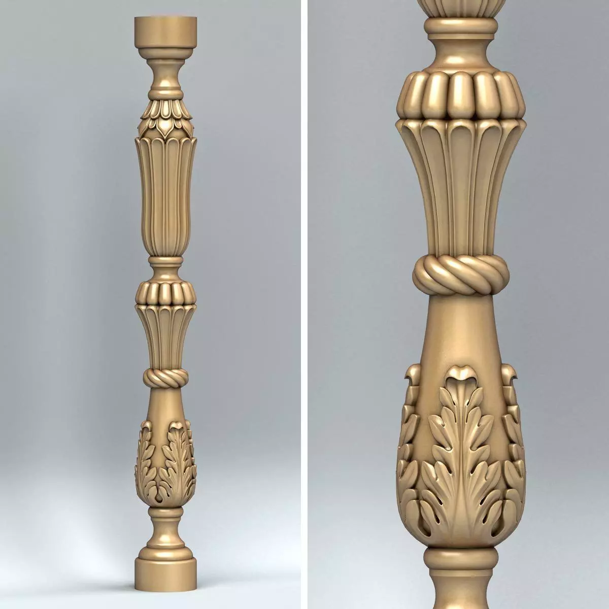 Baluster 009 3D model_0