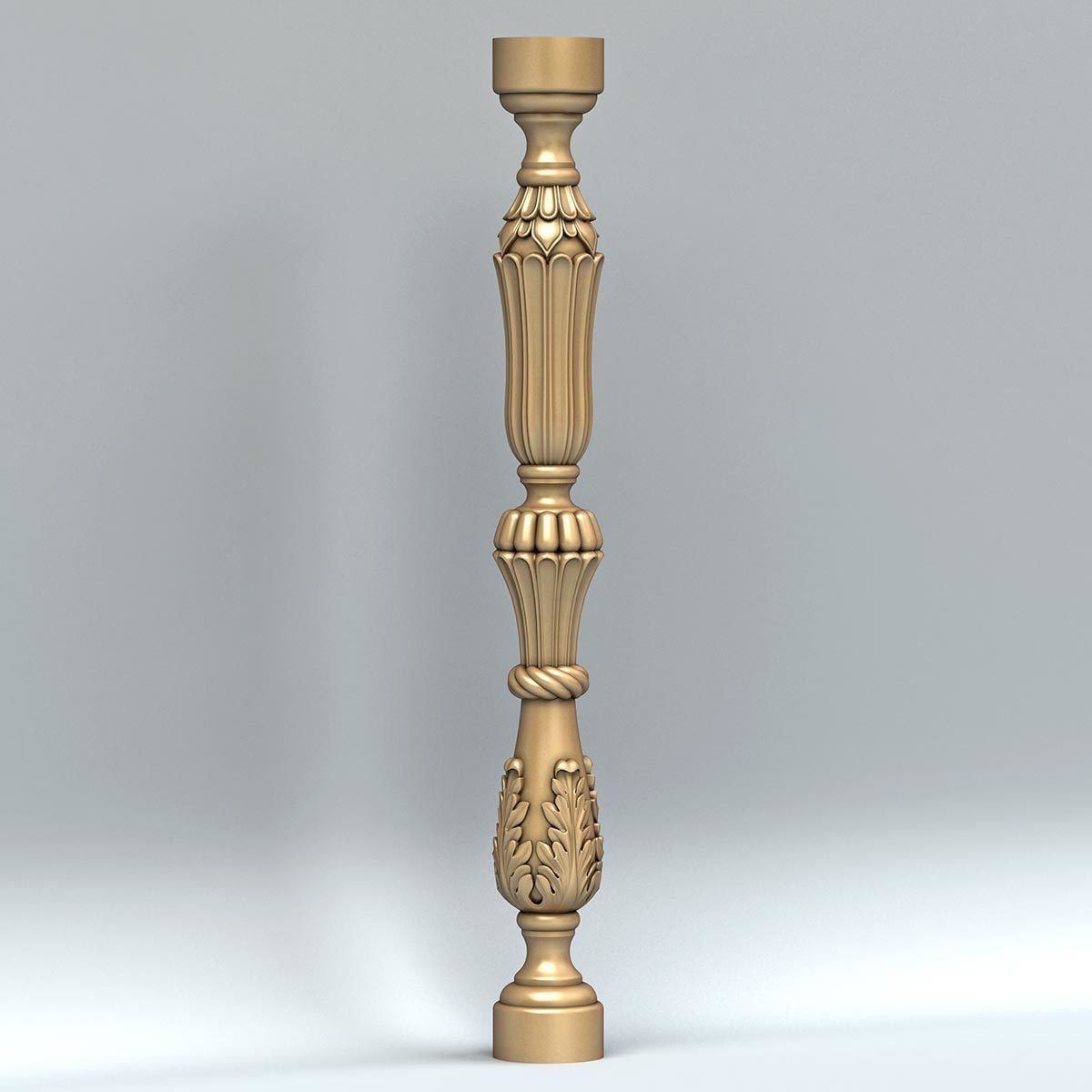 Baluster 009 3D model_1