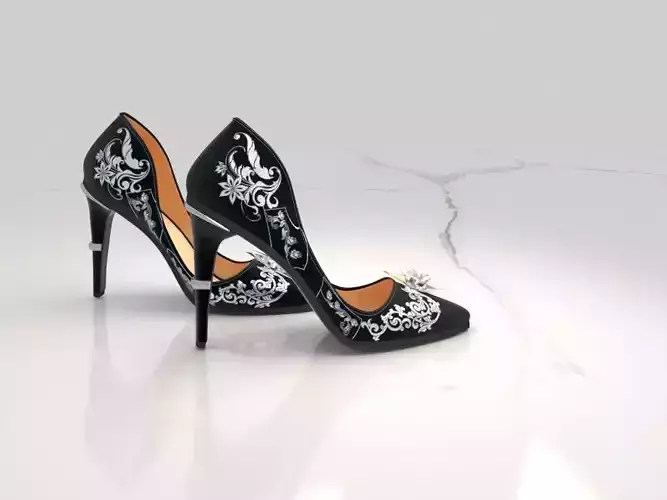 High Heels Women Shoes 3D model