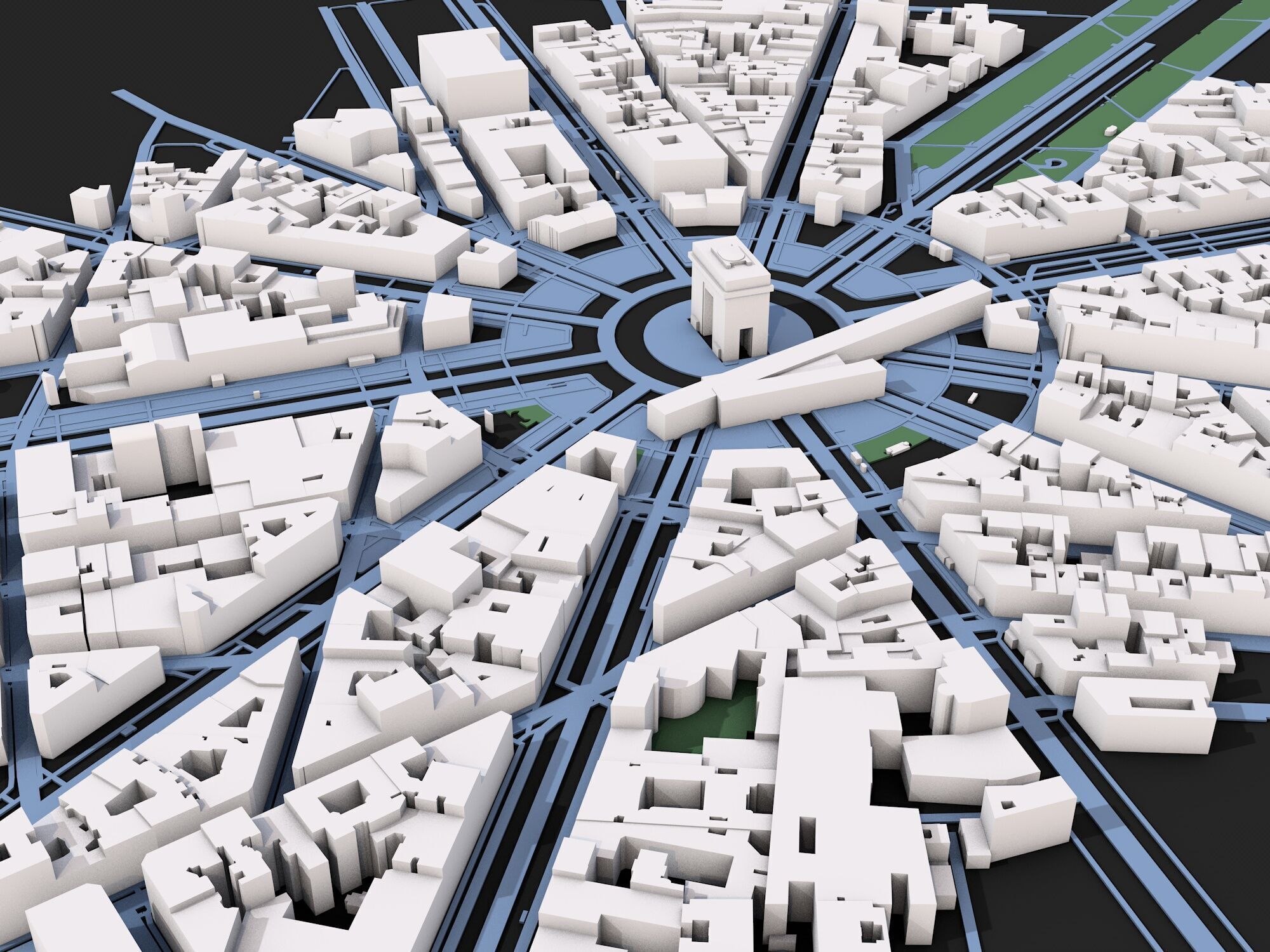 Paris City 3D model_1