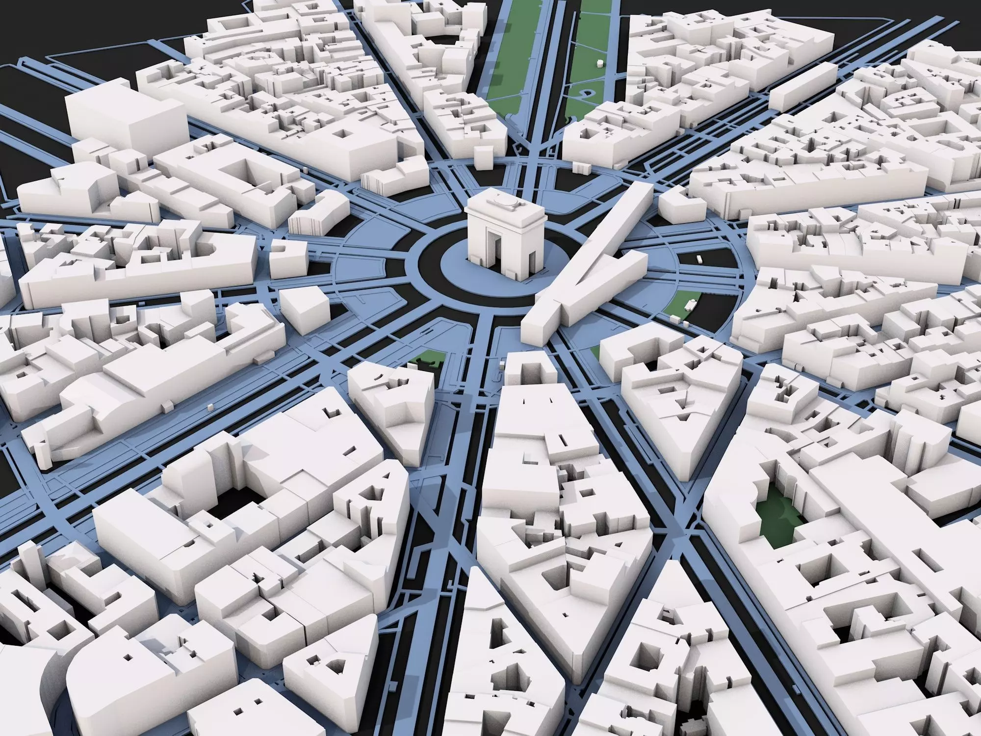 Paris City 3D model_0