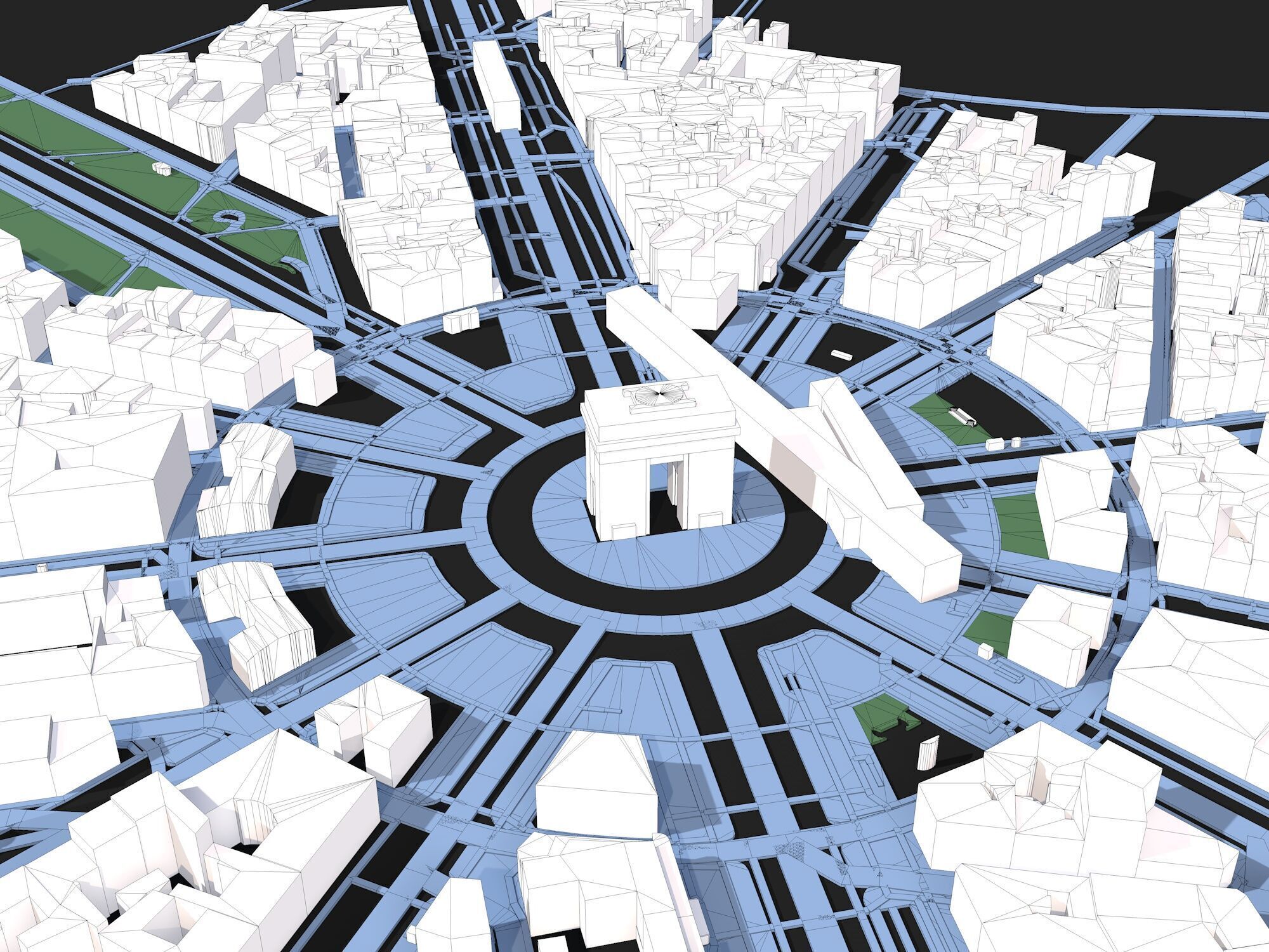 Paris City 3D model_6