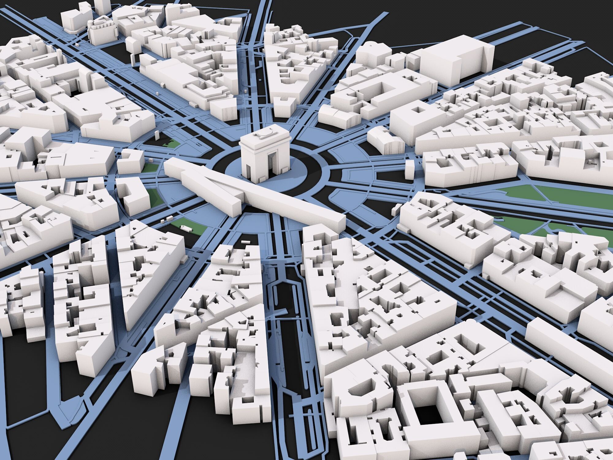 Paris City 3D model_2