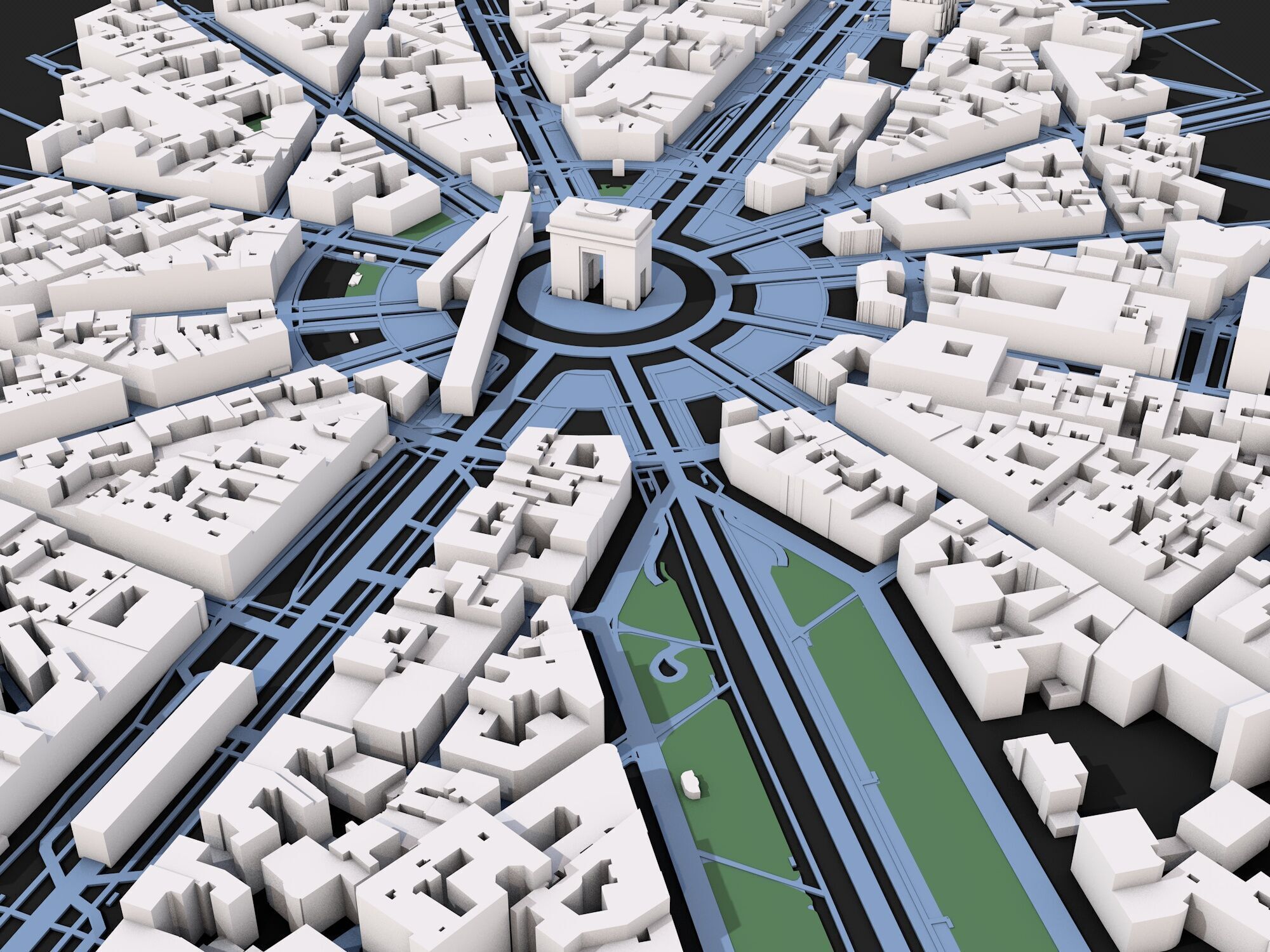 Paris City 3D model_3